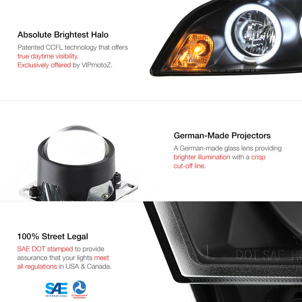 2006-2013 Chevrolet Impala Black Headlight