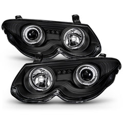1999-2004 Chrysler 300M Black Headlight