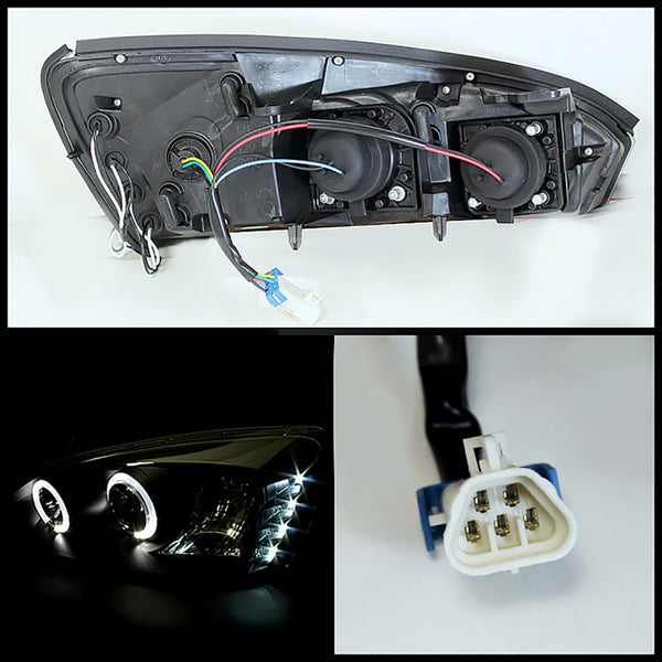 2004-2007 Chevrolet Malibu Black Headlight