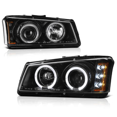 2003-2006 Chevrolet Silverado 1500 | 2500 | 3500 Black Headlight