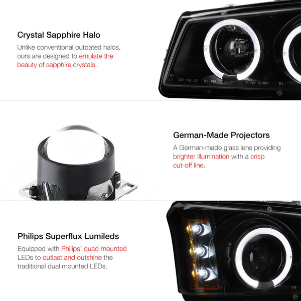 2003-2006 Chevrolet Silverado 1500 | 2500 | 3500 Sinister Black Headlight