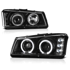 2003-2006 Chevrolet Silverado 1500 | 2500 | 3500 Black Headlight