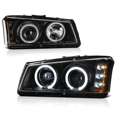 2003-2006 Chevrolet Silverado 1500 | 2500 | 3500 Black Headlight