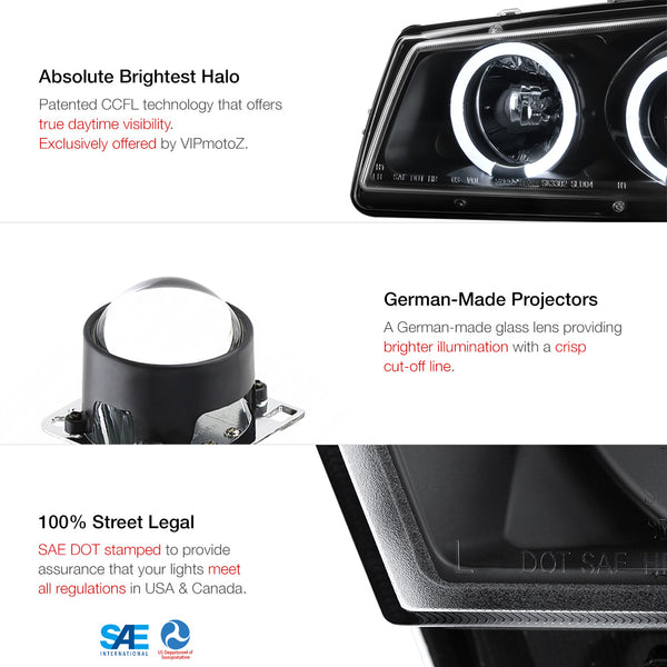 2003-2006 Chevrolet Silverado 1500 | 2500 | 3500 Black Headlight