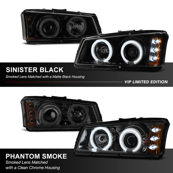 2003-2006 Chevrolet Silverado 1500 | 2500 | 3500 Sinister Black Headlight