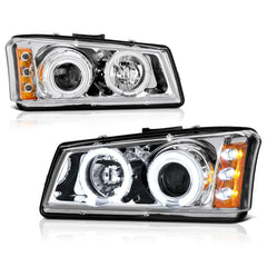 2003-2006 Chevrolet Silverado 1500 | 2500 | 3500 Chrome Headlight