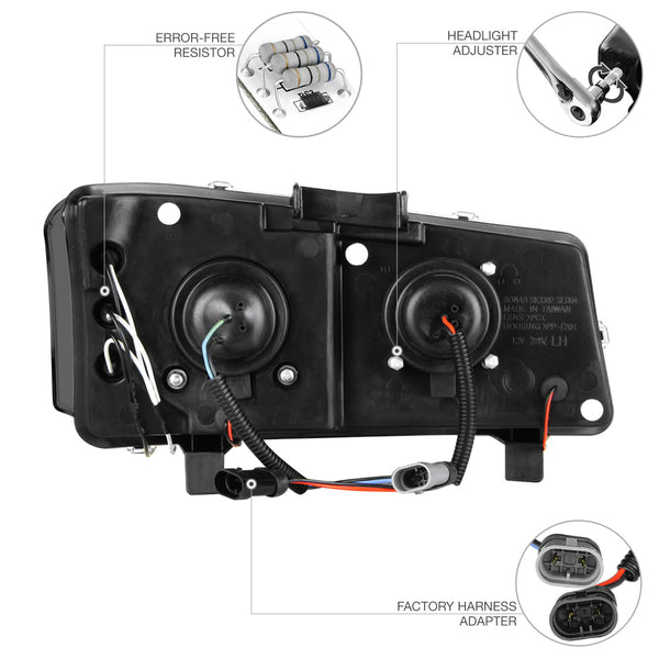 2003-2006 Chevrolet Silverado 1500 | 2500 | 3500 Smoked Headlight