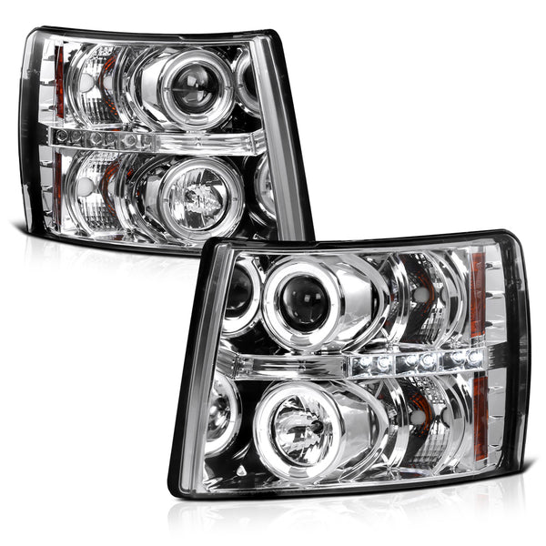 2007-2013 Chevrolet Silverado 1500 Chrome Headlight
