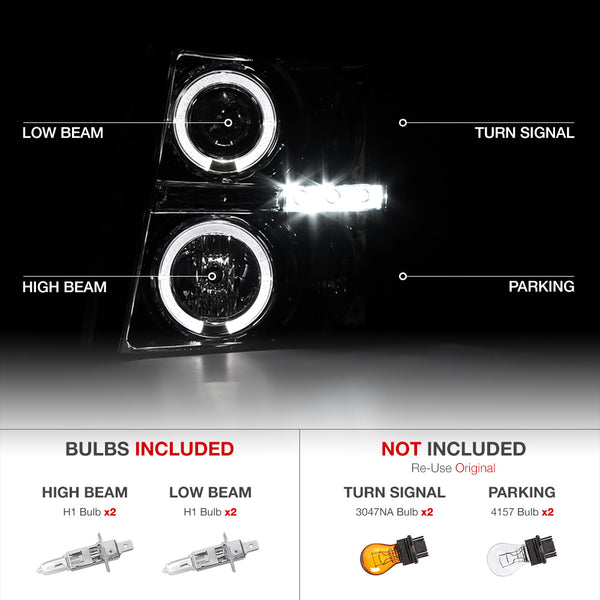 2007-2013 Chevrolet Silverado 1500 Chrome Headlight