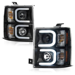 2014-2015 Chevrolet Silverado 1500 Black Headlight