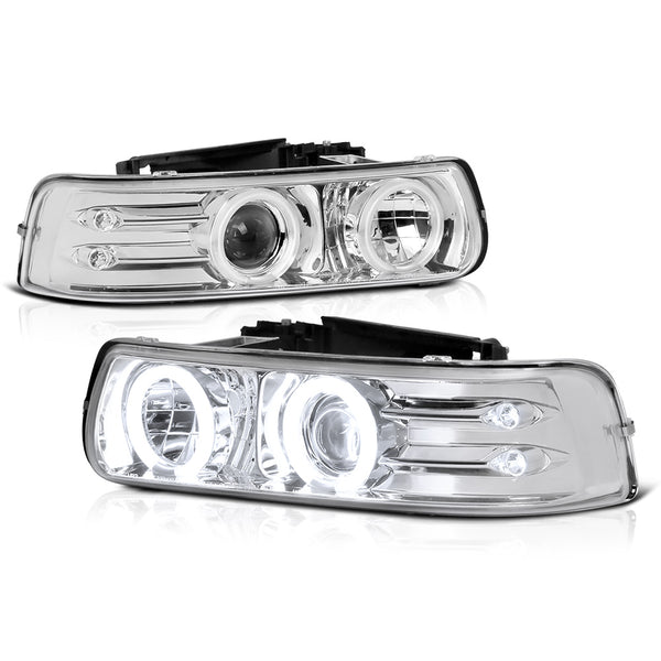 1999-2002 Chevrolet Silverado 1500 | 2500 | 3500 Chrome Headlight