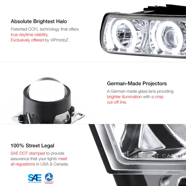 1999-2002 Chevrolet Silverado 1500 | 2500 | 3500 Chrome Headlight