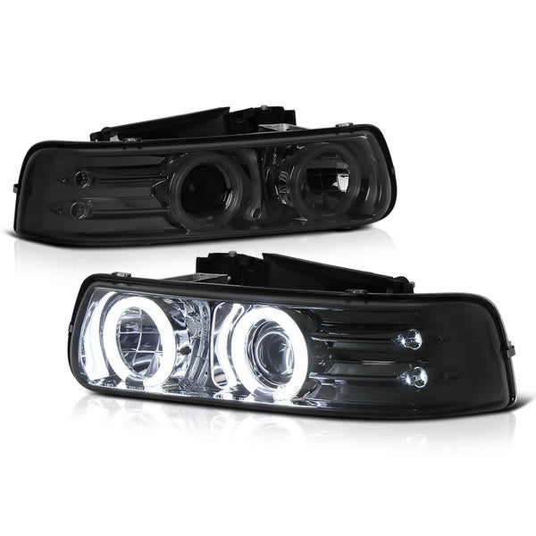 1999-2002 Chevrolet Silverado 1500 | 2500 | 3500 Smoked Headlight