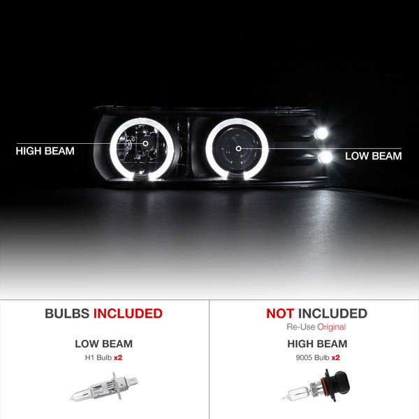 1999-2002 Chevrolet Silverado 1500 | 2500 | 3500 Smoked Headlight