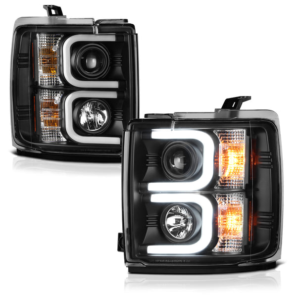 2014-2017 Chevrolet Silverado 2500HD | 3500HD Black Headlight
