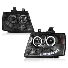 2007-2014 Chevrolet Suburban 1500 | 2500 Smoked Headlight