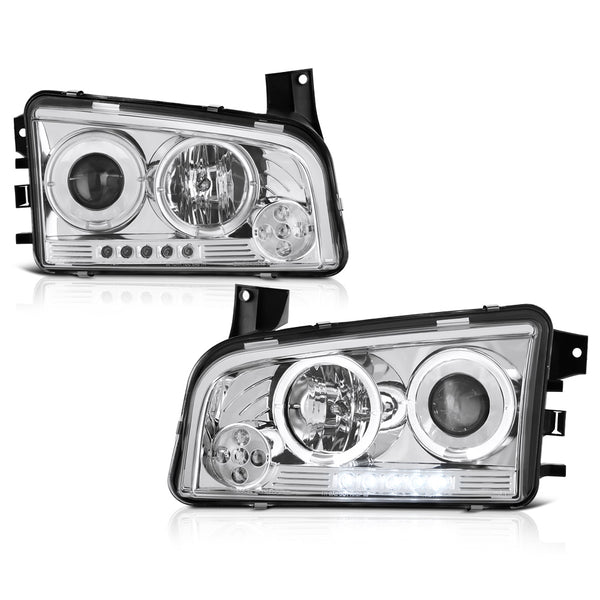 2006-2010 Dodge Charger Chrome Headlight