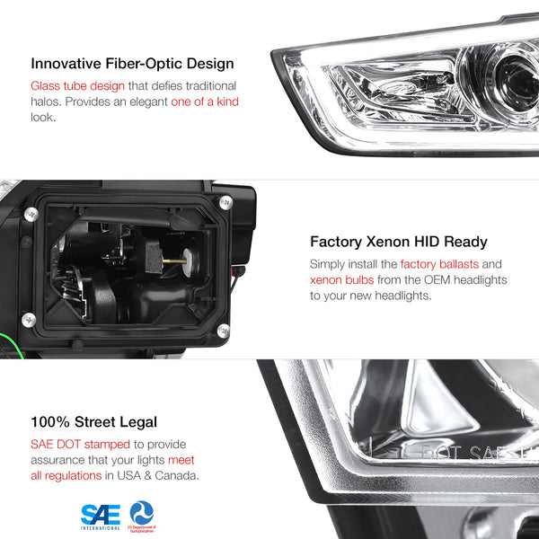2011-2014 Dodge Charger Chrome Headlight