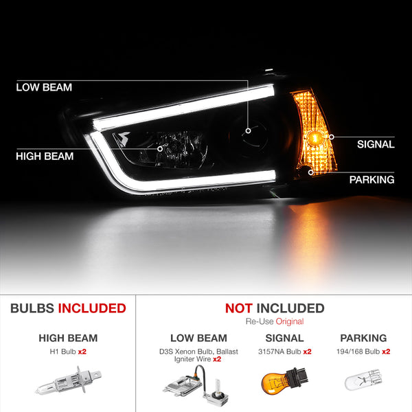 2011-2014 Dodge Charger Chrome Headlight