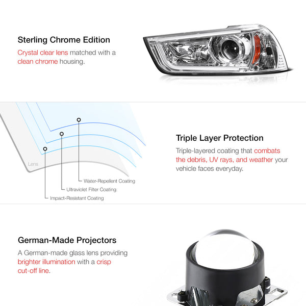 2011-2014 Dodge Charger Chrome Headlight