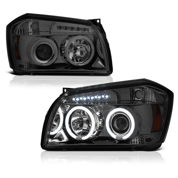 2005-2007 Dodge Magnum Smoked Headlight
