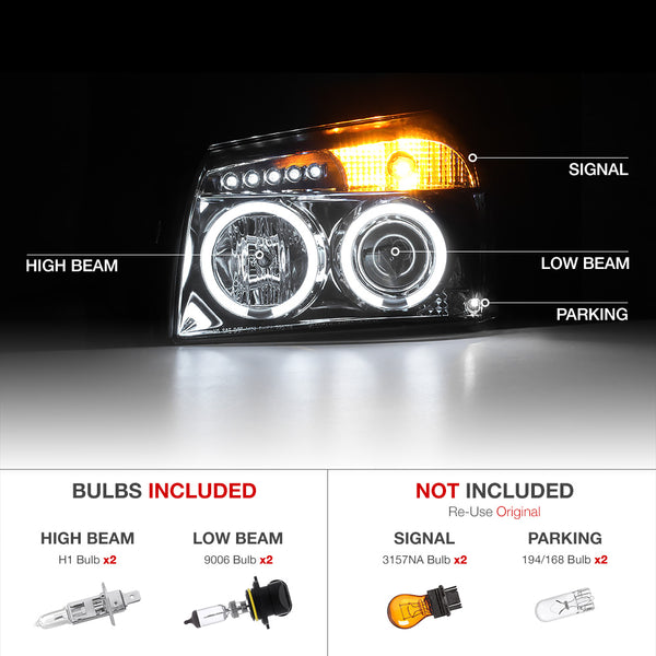 2005-2007 Dodge Magnum Smoked Headlight