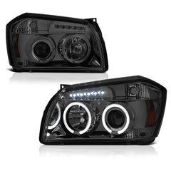 2005-2007 Dodge Magnum Smoked Headlight