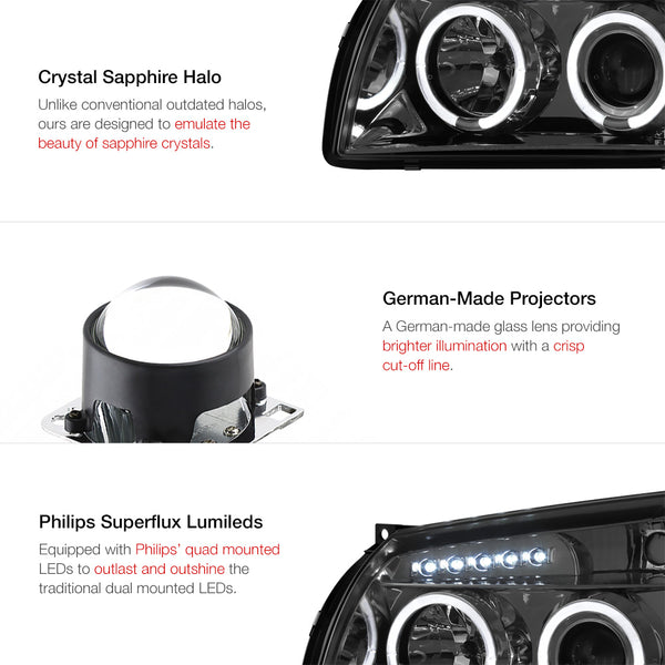 2005-2007 Dodge Magnum Smoked Headlight