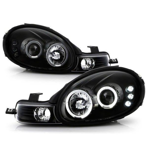 2000-2002 Dodge Neon Black Headlight