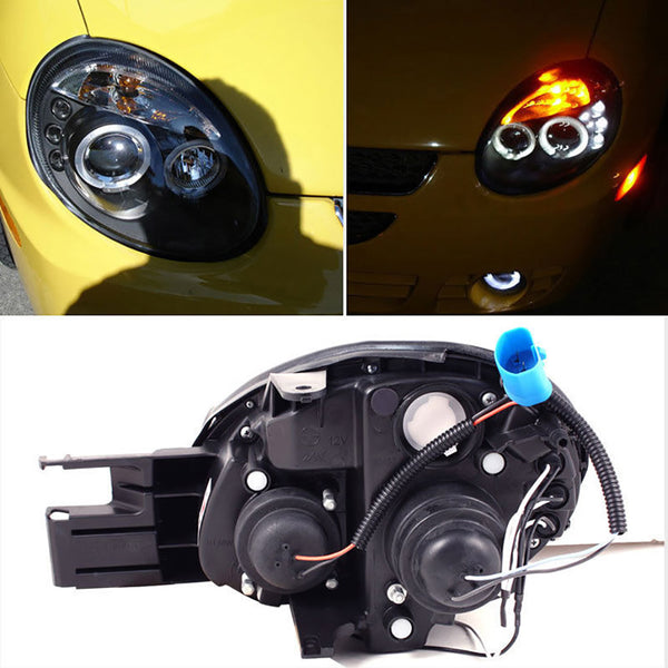 2003-2005 Dodge Neon Black Headlight