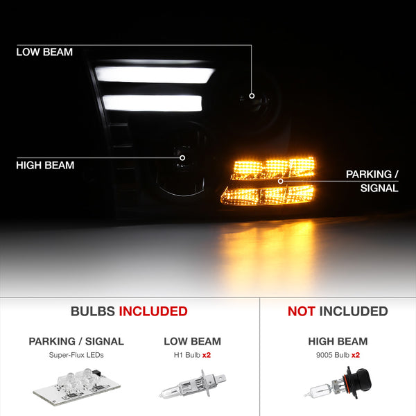 2013-2017 Dodge RAM 1500 | 2500 | 3500 Black Headlight
