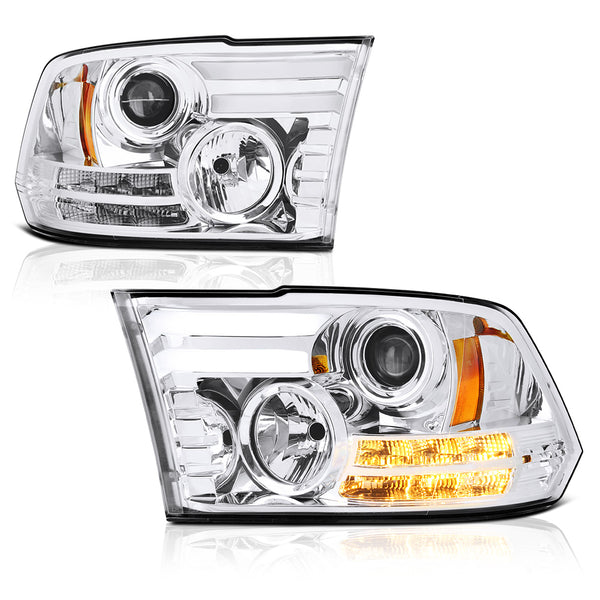 2013-2017 Dodge RAM 1500 | 2500 | 3500 Chrome Headlight