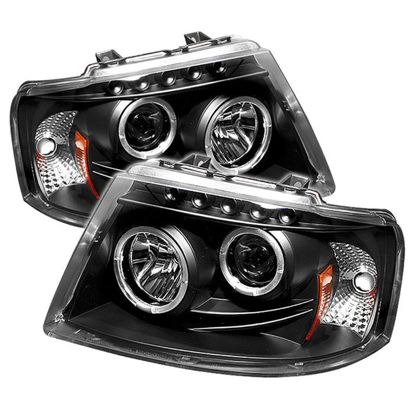 2003-2006 Ford Expedition Black Headlight