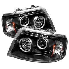 2003-2006 Ford Expedition Black Headlight