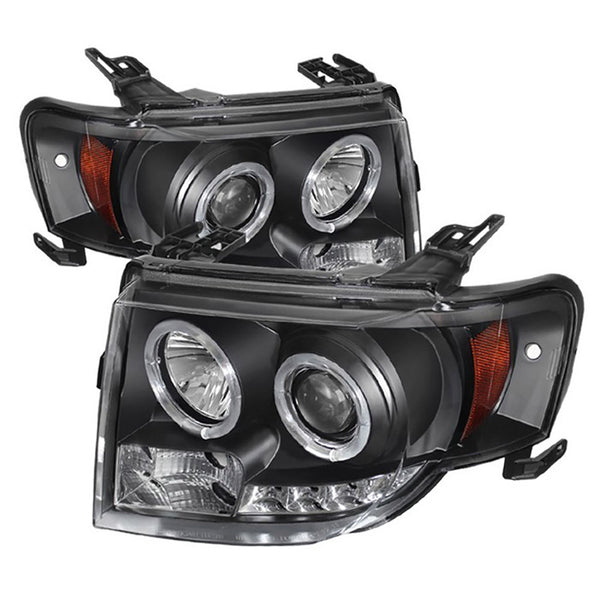 2008-2012 Ford Escape Black Headlight