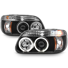 1995-2001 Ford Explorer Black Headlight