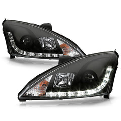 2000-2004 Ford Focus Black Headlight