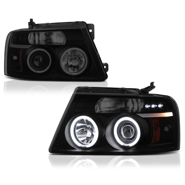 2004-2008 Ford F-150 Sinister Black Headlight