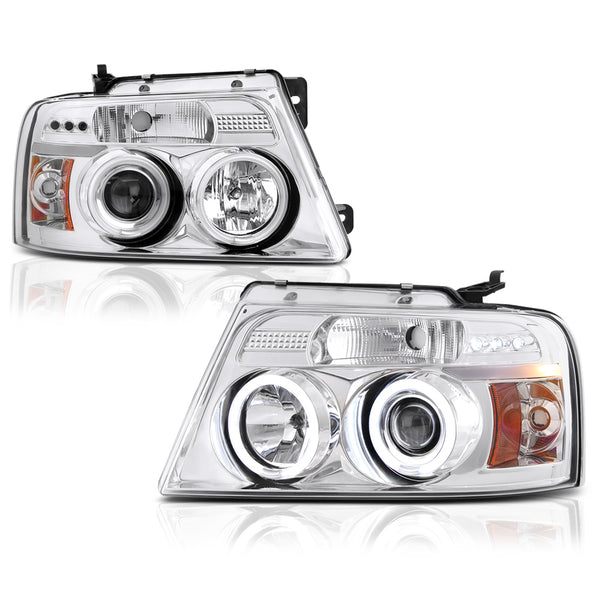 2004-2008 Ford F-150 Chrome Headlight