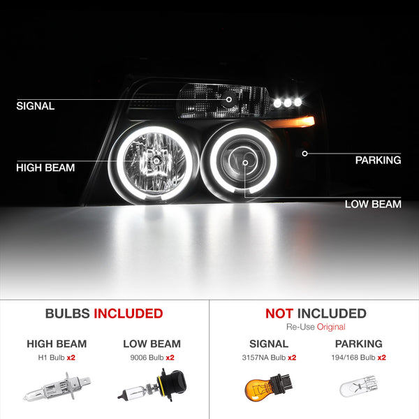 2004-2008 Ford F-150 Chrome Headlight