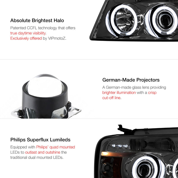 2004-2008 Ford F-150 Smoked Headlight