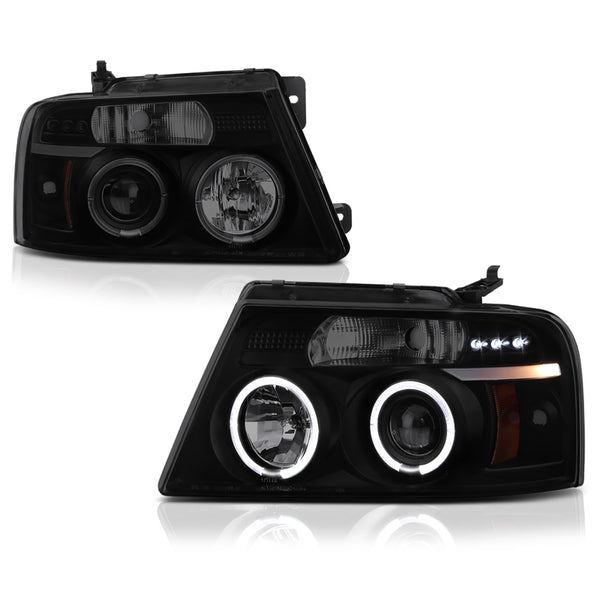 2004-2008 Ford F-150 Sinister Black Headlight