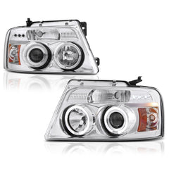 2004-2008 Ford F-150 Chrome Headlight