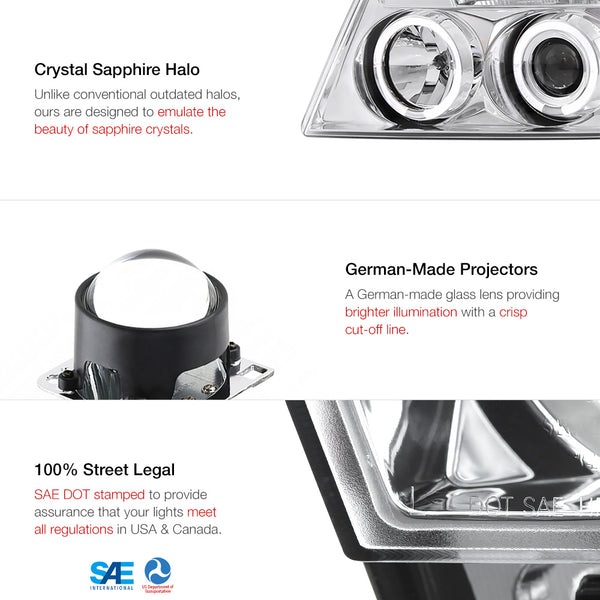 2004-2008 Ford F-150 Chrome Headlight