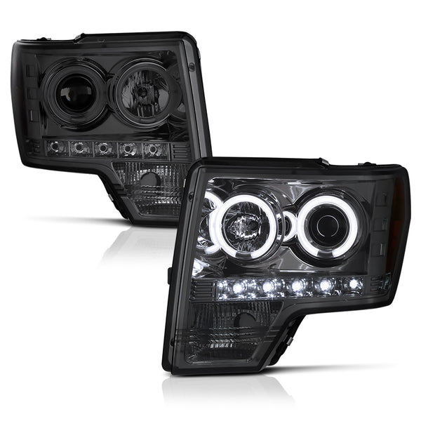 2009-2014 Ford F-150 Smoked Headlight