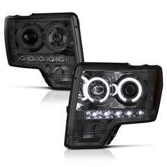2009-2014 Ford F-150 Smoked Headlight