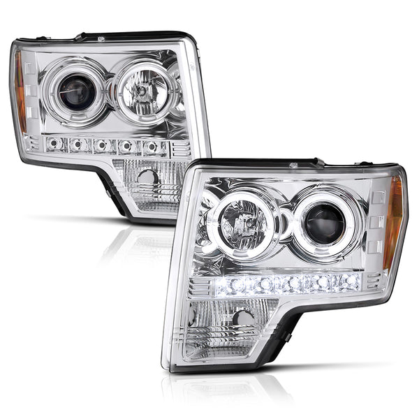 2009-2014 Ford F-150 Chrome Headlight