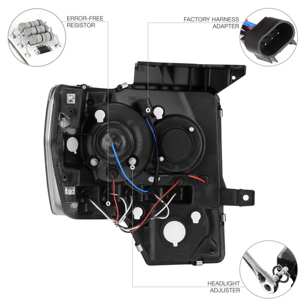 2009-2014 Ford F-150 Chrome Headlight