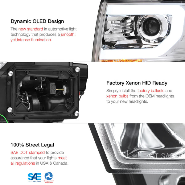2013-2014 Ford F-150 Chrome Headlight