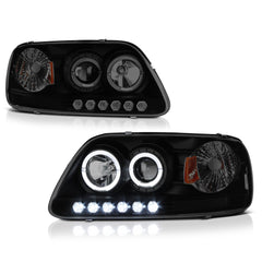 1997-2003 Ford F-150 Sinister Black Headlight